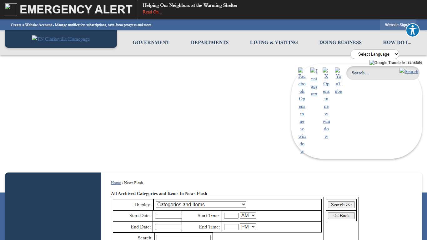 News Flash • Clarksville, TN • CivicEngage